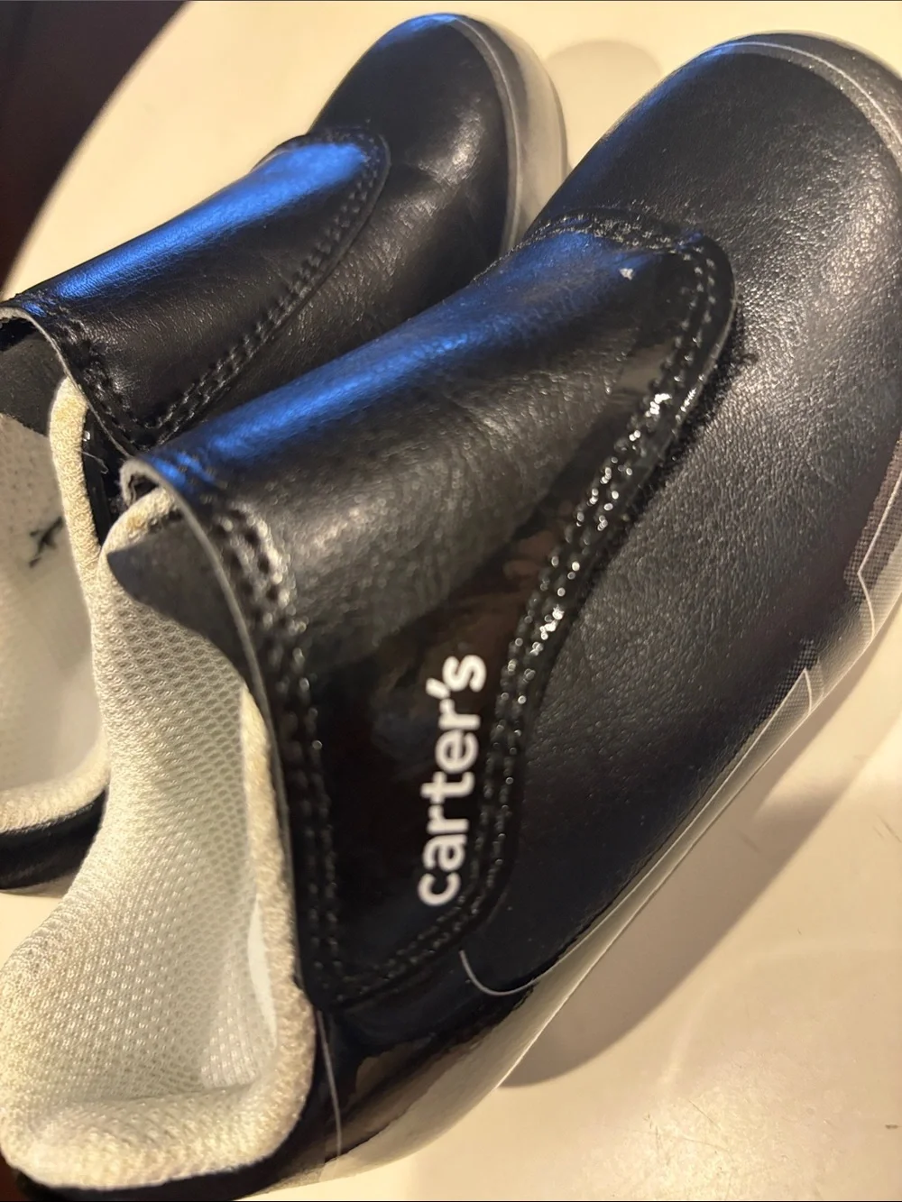 Carter's Black and White Kids Soccer Cleats